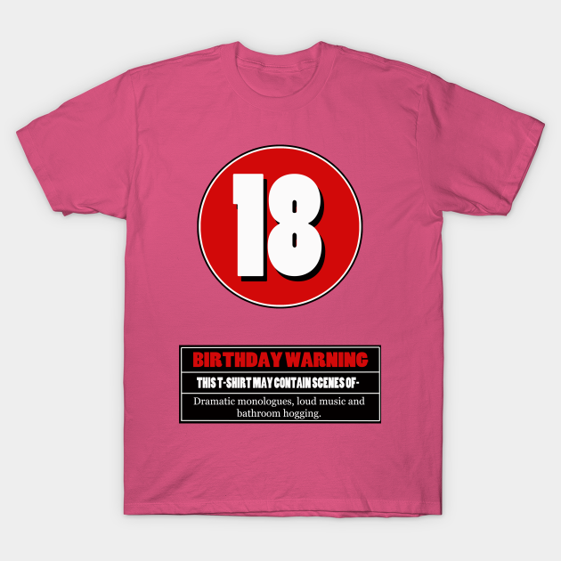 Certificate 18 Funny 18th Birthday 18th Birthday T Shirt Teepublic 2937